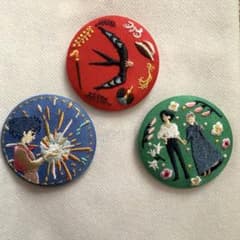 ジブリ 刺繍缶バッジ 3個セットのサムネイル