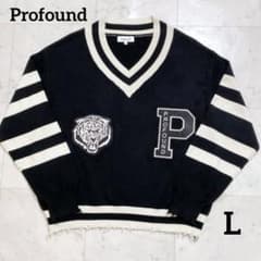 ✨PROFOUND タイガー Vネック ニット クリケットセーター L - メルカリ