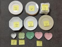 白磁セット まとめ売り プレートと小皿のサムネイル