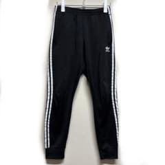adidas 黒 ジャージパンツのサムネイル