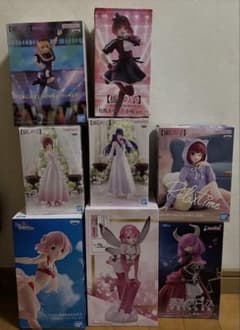 リゼロフィギュア24体 まとめ売り バラ可 開封品】300円スタート プライズ フィギュア まとめ売り リゼロ 他8点