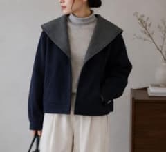 極美品✨FOXEY 2023年 カシミヤ100％ ジップフードリバージャケット 