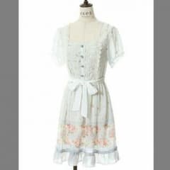 花柄×ストライプワンピースのサムネイル