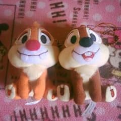 チップとデール ぬいぐるみストラップのサムネイル