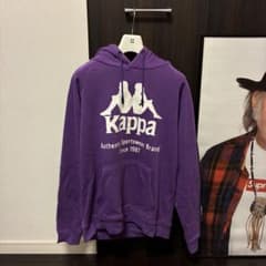Kappa ロゴテープ プルオーバーパーカー パープルのサムネイル