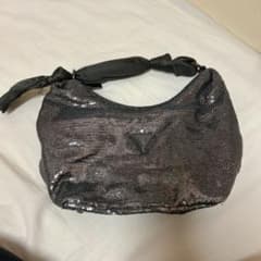 GUESS ブラック スパンコール ショルダーバッグのサムネイル