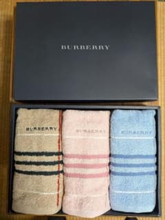 BURBERRY 페이스 타올 3장 세트