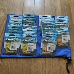 【新品・未使用】バークレー　ガルプ SW スリムタイプ　サンドワーム　計18個 新品・未使用】バークレー ガルプ SW スリムタイプ サンドワーム 計18