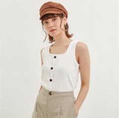 2WAYボタンタンクトップのサムネイル
