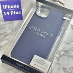 新品未開封 iPhone14Plus 革 PUレザー 背面ケース ブルーのサムネイル