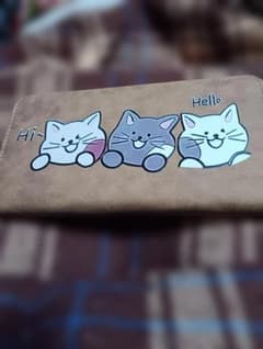 猫柄 ラウンドファスナー長財布のサムネイル