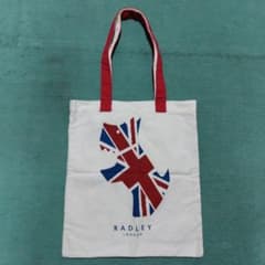 RADLEY LONDON 限定デザイン　イギリス柄キャンパストートバッグのサムネイル