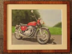 CB750Four 水彩画　バイク　原画1 CB750Four 水彩画 バイク 原画1 - メルカリ