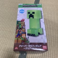 クリーパーBIGフィギュア　クリアver.マインクラフト