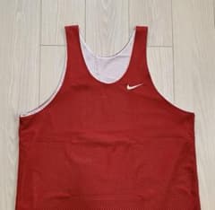 銀タグ リバーシブル NIKE ナイキ 刺繍ロゴ タンクトップ ノースリーブ Lのサムネイル