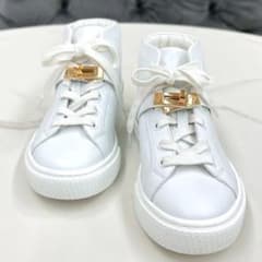 美品☆ エルメス デイドリーム 白 ハイカット スニーカー サイズ22.5cm 