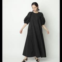 美品】カデュネ 袖コンシャスワンピース ブラック 34 - メルカリ