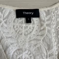 Theory セオリー レース コットン刺繍 プルオーバー ホワイト Sサイズ セオリー 総刺繍 プルオーバー ホワイト - メルカリ