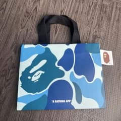 A BATHING APE ブルーカモ 紙袋 ショッパーのサムネイル