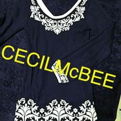 値下げ‼︎CECILMcBEE♡ニットワンピのサムネイル