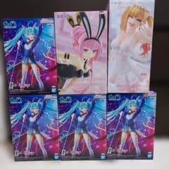 プライズフィギュアセット ガンダムミク 巡音ルカ 喜多川海夢 6点