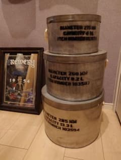 PUEBCO STEEL HAT BOX set スチールハットボックスセット - メルカリ