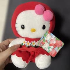 ハローキティ レア ご当地 ぬいぐるみ 信州 りんご マスコット - メルカリ