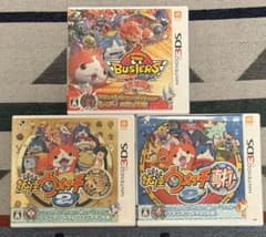 3点セット】3DS 妖怪ウォッチバスターズ 赤猫隊 / 2 真打・本家 まとめ