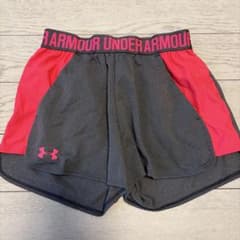 UNDER ARMOUR レディース ショートパンツ SM グレー ピンクのサムネイル