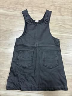 petit main フェイクレザー ジャンバースカート　Mのサムネイル