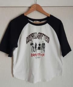 ラグランTシャツ 半袖 プリントTシャツ ロックTのサムネイル