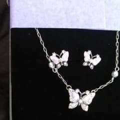 ANNA SUI Butterfly Necklace & Earrings