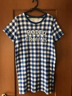 ロデオクラウンズ  ギンガム  Tシャツ ワンピースのサムネイル