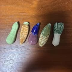 野菜 箸置き 5個セット 陶器製のサムネイル