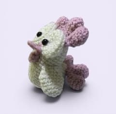 あみぐるみ 大きな目のニワトリ 約7cm 8-51のサムネイル