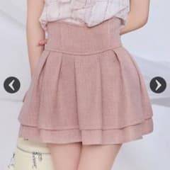 ミシェルマカロン 美脚エレガントツイードスカートピンク XSのサムネイル