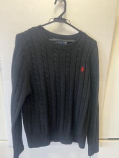 POLO RALPH LAUREN ケーブルニット セーター ブラック S - 5