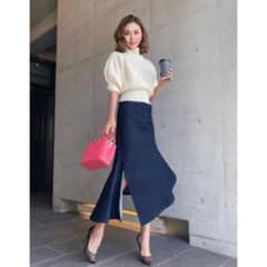 sheller シェリエ デニムマーメイドスカート ネイビーのサムネイル
