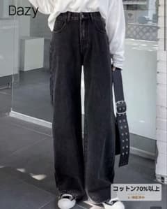 SHEIN Dazy ハイウエスト ジーンズ ダークグレー Sサイズのサムネイル