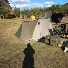 QUICKCAMP　パップテント　FIELDOOR前幕つきのサムネイル