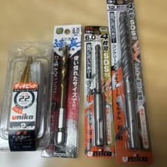 ドリルビット6.0mm *2 12.5mm 4枚刃Umika デッキビット*1のサムネイル