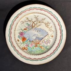 オールド深川 八代深川栄左衛門 飾皿 香蘭社 深川製磁 ⑤ 欠け