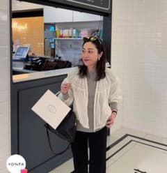 yonfa ヨンファ　スモークシアーブルゾン　白　ホワイト yonfa ヨンファ スモークシアーブルゾン 白 ホワイト - メルカリ