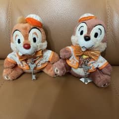 도쿄 디즈니 리조트 25주년 칩과 데일 봉제인형 키체인 포함