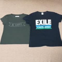 Tシャツ2枚セット　①EXILE ②ダズリンのサムネイル