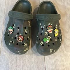 Crocs 迷彩色 サンダル マリオ　19cmのサムネイル