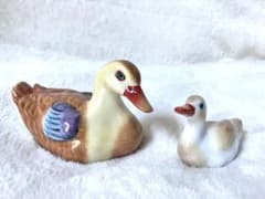 ヘレンド　置物　アヒルの親子 ヘレンド 置物 アヒルの親子 - メルカリ