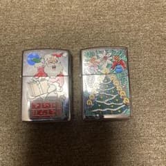 ZIPPO絶版　1994年〜1995年クリスマスデザイン ライター 2個セットのサムネイル