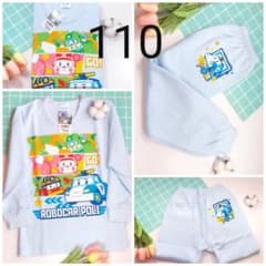韓国ロボカーポリー キッズ上下セットパジャマ110のサムネイル