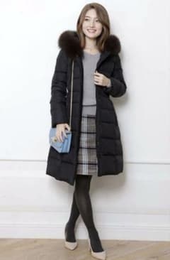 JUSGLITTY ジャスグリッティー ファー付フードダウンコート - メルカリ